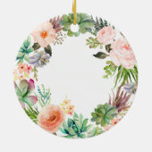 Cactus Flowers Moeder van het Groom Ornament (Achterkant)