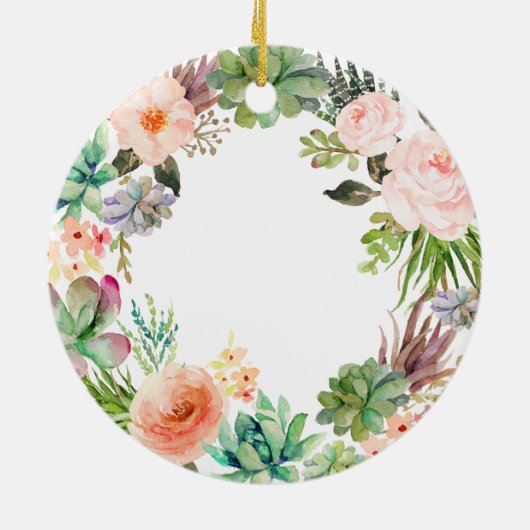 Cactus Flowers Moeder van het Groom Ornament (Achterkant)