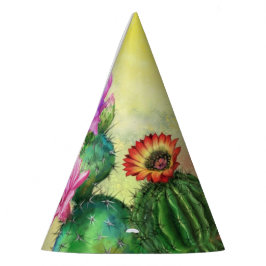 Cactus Flowers Party Pet Feesthoedjes