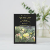 Cactus Flowers Song of Solomon Briefkaart (Staand voorkant)