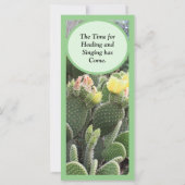 Cactus Flowers Song of Solomon Flat Kaart (Achterkant)