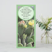 Cactus Flowers Song of Solomon Flat Kaart (Staand voorkant)