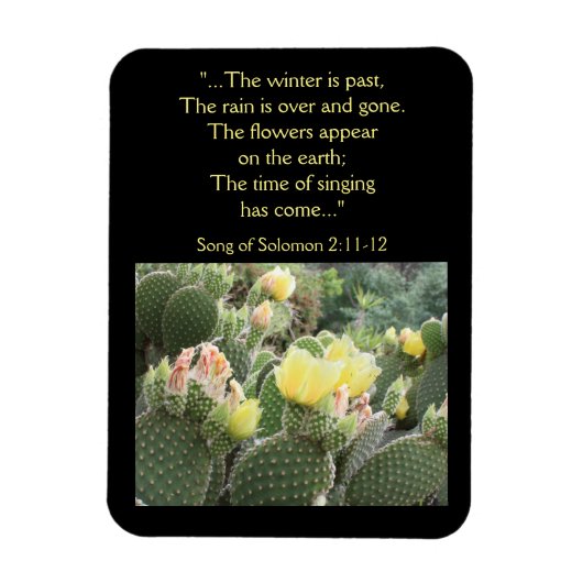 Cactus Flowers Song of Solomon Magnet Magneet (Verticaal)