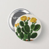  Cactus Flowers, Succulent Cacti-Planten Ronde Button 5,7 Cm (Voorkant /achterkant)