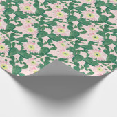 Cactus Flowers: Waterverf schilderij Cadeaupapier (Hoek)