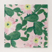 Cactus Flowers: Waterverf schilderij Legpuzzel (Horizontaal)