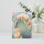 Cactus Flowers Yellow Pink Blooms Briefkaart (Staand voorkant)