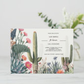 CACTUS FOLIAGE BABY SHOWER KAART (Staand voorkant)