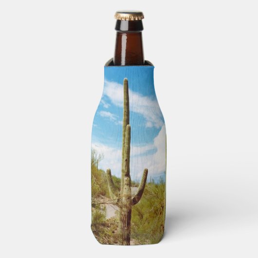 Cactus forest Custom Bottle Cooler (Fles Voorkant)