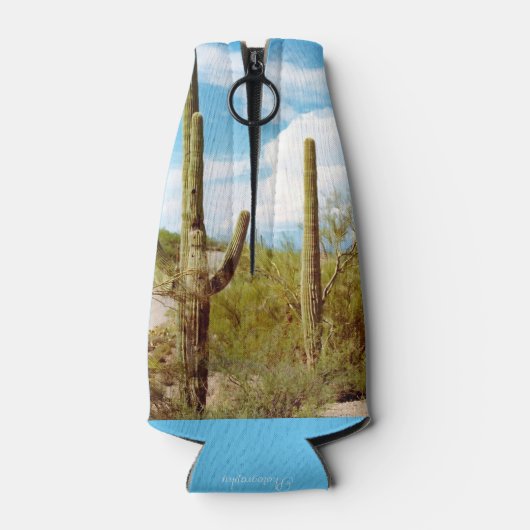 Cactus forest Custom Bottle Cooler (Achterkant)