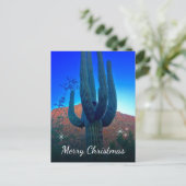 Cactus Foto Woestijn Zuidwesten Kerstmis Feestdagenkaart (Staand voorkant)