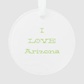 Cactus Fotokunst Ik hou van Arizona Desert Modern  Ornament (achterkant)