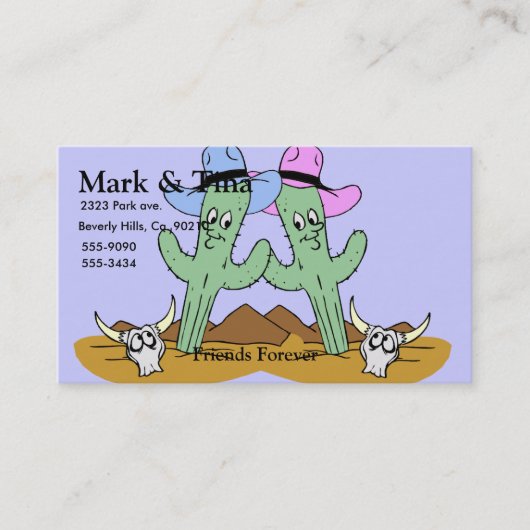 Cactus Friends set Visitekaartje (Voorkant)