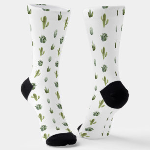 Cactus Fun Pattern Southwest Desert Sokken