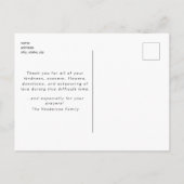 Cactus Funeral Loss of Life Dank u Briefkaart (Achterkant)