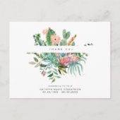 Cactus Funeral Loss of Life Dank u Briefkaart (Voorkant)