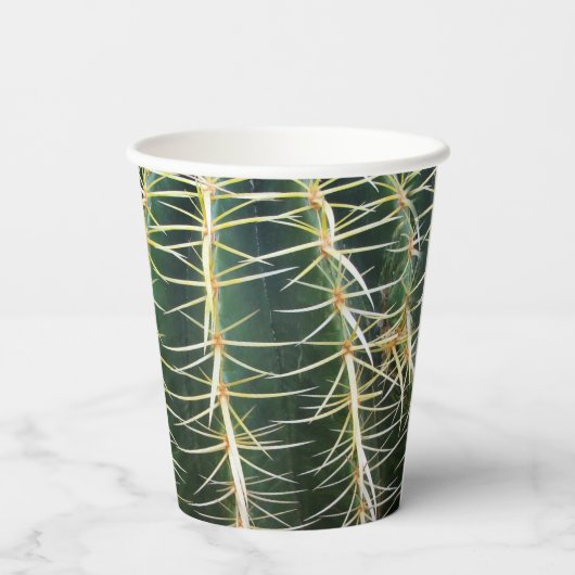 Cactus Funny Uncomfortabele naalden Arid Plant Pap Papieren Bekers (Achterkant)