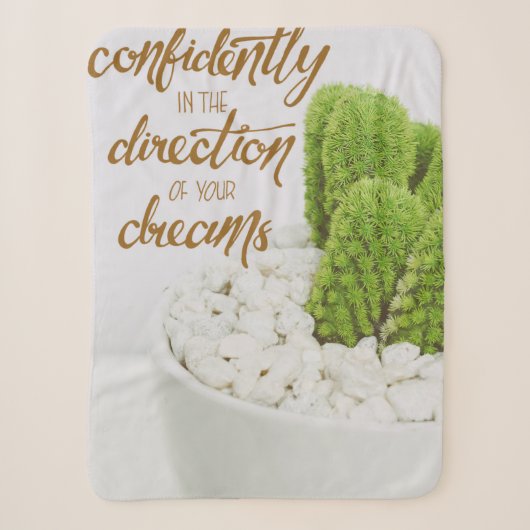 Cactus gaat vertrouwelijk sherpa deken (Voorkant)
