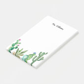 Cactus Garden Gepersonaliseerde leraar Post-it® Notes (Schuin)