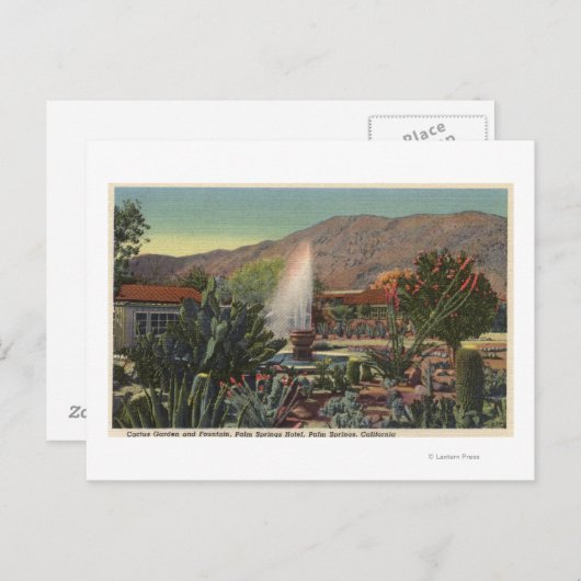 Cactus Garden, Palm Springs Hotel Briefkaart (Voorkant / Achterkant)