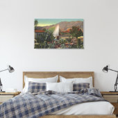 Cactus Garden, Palm Springs Hotel Canvas Afdruk (Insitu (Slaapkamer))
