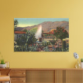 Cactus Garden, Palm Springs Hotel Canvas Afdruk (Insitu (Woonkamer))