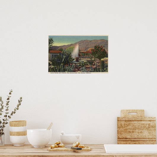 Cactus Garden, Palm Springs Hotel Poster (Keuken)