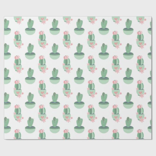 Cactus Garden Pattern Cadeaupapier (Vlak)