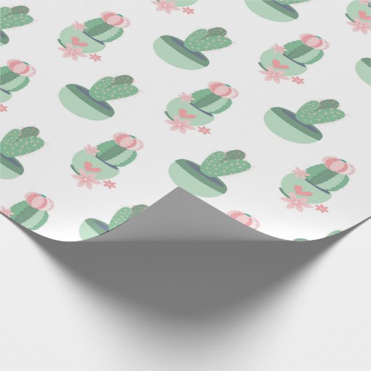 Cactus Garden Pattern Cadeaupapier (Hoek)