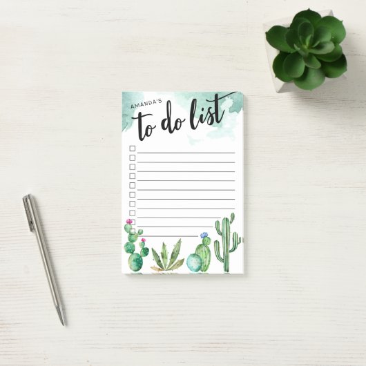 Cactus Garden persoonlijke lijst van taken Post-it® Notes (Kantoor)