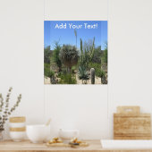 Cactus Garden Poster (Keuken)