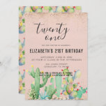 Cactus Garden ThACHT 21st Birthday Party Kaart<br><div class="desc">Deze Cactus Garden Threaded 21st Birthday Party is het epitome van vers, modern en glamoureus! Nodig je amigo's uit naar fiesta alsof er geen mañana is! Zet de scène voor de lol door een kleurrijke banaan te steken die over een tafel met sombreros, serapes en Mexicaanse soda flessen gooit. Mini...</div>