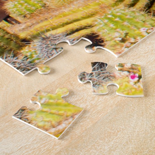 Cactus Garden Utah.kerstgroeten Legpuzzel (Zijkant)