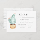 Cactus Garden | WATERVERF RSVP (Voorkant / Achterkant)