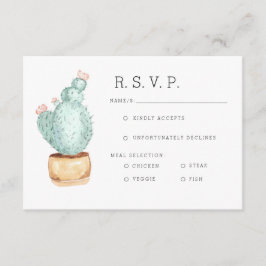 Cactus Garden | WATERVERF RSVP Kaartje
