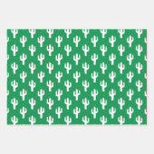 Cactus Geel Sinaasappel Groen Zuidwesten Desert Fu Inpakpapier Vel (Voorkant 3)