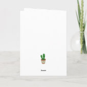 Cactus Gefeliciteerd Nieuw Wenskaart startpunt Bedankkaart (Achterkant)