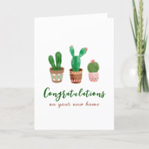 Cactus Gefeliciteerd Nieuw Wenskaart startpunt