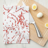 Cactus Geïnspireerde Abstracte keukenhanddoeken (Quarter Fold)