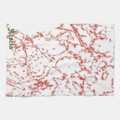 Cactus Geïnspireerde Abstracte keukenhanddoeken (Horizontaal)