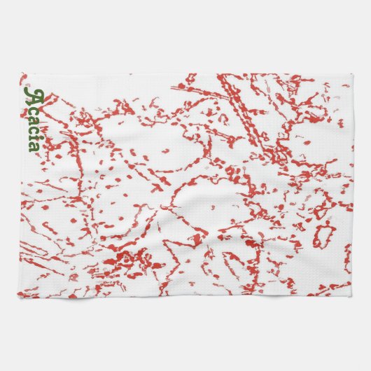 Cactus Geïnspireerde Abstracte keukenhanddoeken (Horizontaal)