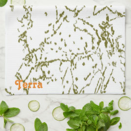 Cactus Geïnspireerde Abstracte keukenhanddoeken ui