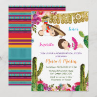 Cactus Gender onthullen Fiesta Invite