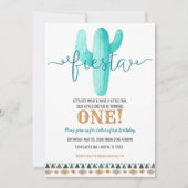 Cactus Gepersonaliseerd verjaardag Baby shower Fie Kaart (Voorkant)