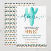 Cactus Gepersonaliseerd verjaardag Baby shower Fie Kaart (Voorkant / Achterkant)