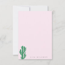 CACTUS gepersonaliseerde briefpapier Kaart