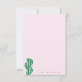 CACTUS gepersonaliseerde briefpapier Kaart (Voorkant)