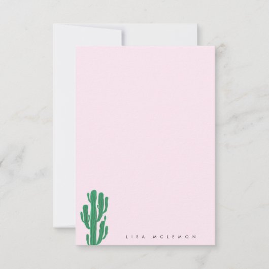 CACTUS gepersonaliseerde briefpapier Kaart (Voorkant)