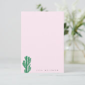 CACTUS gepersonaliseerde briefpapier Kaart (Staand voorkant)