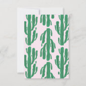 CACTUS gepersonaliseerde briefpapier Kaart (Achterkant)